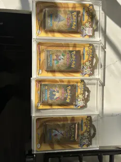 Pokemon TCG EX Sandstorm Factory Sealed Blister Pack Art Set With Acrlylic Case - Image 1