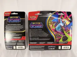 Pokemon Phantasmal Flames 3 Pack Blister & 1 Booster Pack Hanger /w Coin, Sealed - Image 2