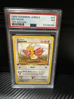1999 Pokemon Jungle 1st Edition Spearow 62/64 PSA 8 - Image 1