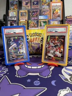 PSA 6-7 SEQUENTIAL Double Crisis Team Aqua's Kyogre EX + Team Magma's Groudon EX - Image 1