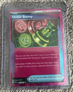 Unfair Stamp - 165/167 - SV Twilight Masquerade - Ace Spec - Pokemon - NM/M - Image 3
