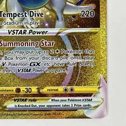 Pokemon TCG SWSH Silver Tempest Lugia VSTAR 211/195 Gold Secret Rare NM - Image 4