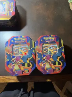 Pokemon TCG Mega Charizard Y ex Tin Charizard Promo New Sealed - Image 1