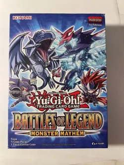 Yugioh Battles of Legend: Monster Mayhem Mini Box 1st Edition *Factory Sealed* - Image 1