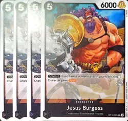 One Piece TCG - 4er Playset - OP10-085 Jesus Burgess UC/NM/EN - Image 1