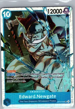 Edward.Newgate OP13-042 SR Carrying On His Will - One Piece Card - NM - Image 1
