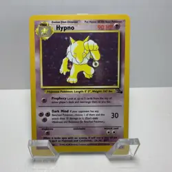 Pokemon Hypno Fossil 8/62 Holo Rare 90HP Wizards 1999 Card English - Image 1