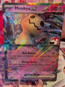 Mimikyu ex (Stamped) - 004 (Prize Pack Series Cards) - Near Mint NM Play Stamped - Image 1
