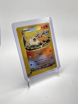 Pokemon TCG Expedition Base Set Cubone 103/165 Reverse Holo Card 2002 Played - Image 2
