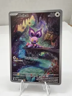 Pokemon Card TCG: Noibat 169/159 (IR) Illustration Rare 2025 Journey Together NM - Image 1