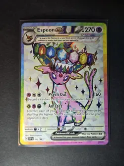 Pokemon Espeon ex Full Art Holo Promo SVP Black Star SVP175 270 HP Card - Image 1