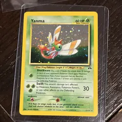 Pokemon Yanma Holo Rare Neo Discovery Unlimited 17/75 Basic 60 HP Card - Image 1