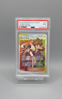 PSA 9 Red & Blue 234/236 Pokemon Cosmic Eclipse Graded Card - Image 1