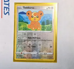 Teddiursa Reverse Holo Pokemon Card Darkness Ablaze 138/189 - Image 1