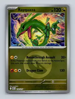 Rayquaza 153 Pokemon Ascended Heroes Reverse Holo Energy Symbol Card NM+ (a) - Image 1