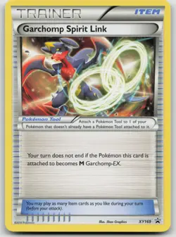 Garchomp Spirit Link - XY169 - Non-Holo XY Black Star Promo - Pokemon Card - Image 1