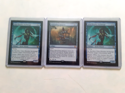 mtg 3 cards 1 misleading signpost 2 glen elendra archmage rare n/m - Image 1