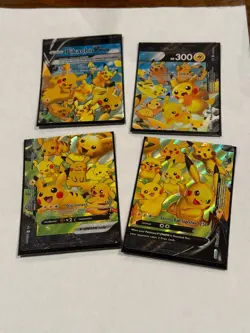 Pikachu V-Union [Set of 4] SWSH: Sword & Shield Promo Cards Holo - Image 1
