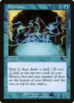MTG - Preordain - Retro Frame - The Brothers' War - Magic the Gathering - Image 1