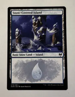 MTG Snow-Covered Island (279) Kaldheim NM - Image 1