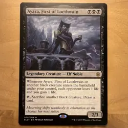 Magic: The Gathering Ayara, First of Locthwain ELD 075/269 Rare Black Legendary… - Image 1