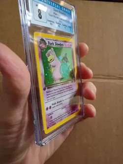 CGC 8 Dark Slowbro Pokemon Team Rocket 1st Edition Holo - Image 2