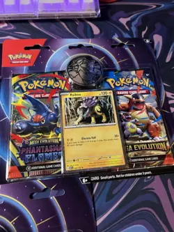 New Pokemon Mega Evolution & Phantasmal Flames 2-Pack Blister Sealed - Raikou - Image 2