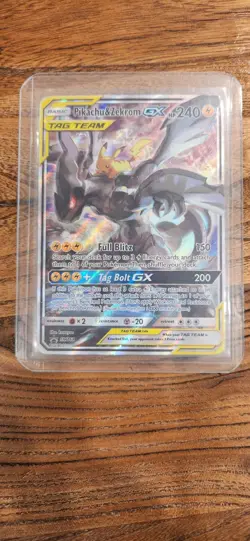 Pokemon 2019 Sun and Moon Black Star #SM168 Pikachu & Zekrom Tag Team GX - Image 3