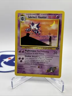 2000 Pokemon Gym Challenge 55/132 Sabrina’s Haunter Vintage - Image 1