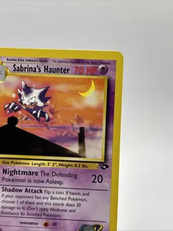 2000 Pokemon Gym Challenge 55/132 Sabrina’s Haunter Vintage - Image 2