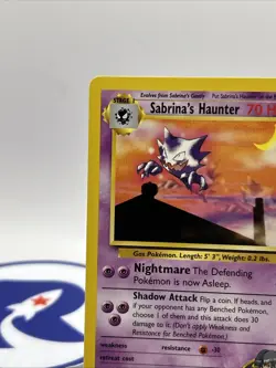 2000 Pokemon Gym Challenge 55/132 Sabrina’s Haunter Vintage - Image 3