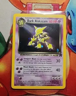 Pokemon TCG Dark Alakazam 1/82 Team Rocket Set - Rare Holo - NM/LP+ 💎 - Image 1