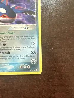 Team Aqua’s Kyogre 3/95 NON-holo Rare HP Pokemon TCG Team Magma Vs Team Aqua - Image 4