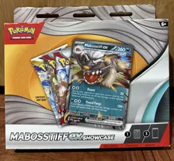 Pokemon TCG Mabosstiff EX Showcase 3 Booster Packs Box Brand New Sealed - Image 1