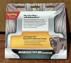 Pokemon TCG Mabosstiff EX Showcase 3 Booster Packs Box Brand New Sealed - Image 2