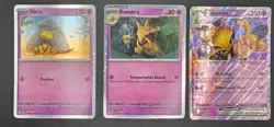 Pokemon 151 Abra Kadabra Alakazam EX Black Star Promo Cosmos Set - Image 1