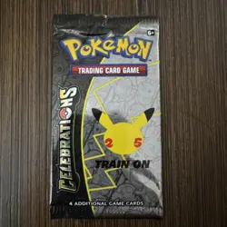 NEW 2021 Factory Sealed Pokemon 25th Anniversary Celebrations Booster Pack - Image 1