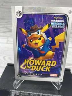 Pikachu as Howard The Duck Lazer Holo Marvel Hero & Villain Non-Pokemon Fan Art - Image 3