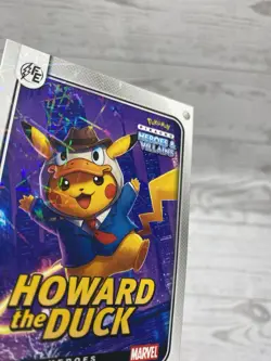 Pikachu as Howard The Duck Lazer Holo Marvel Hero & Villain Non-Pokemon Fan Art - Image 4
