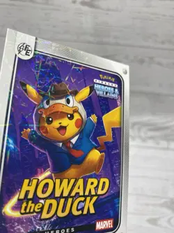 Pikachu as Howard The Duck Lazer Holo Marvel Hero & Villain Non-Pokemon Fan Art - Image 5
