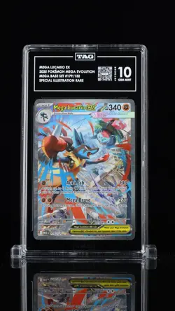 Mega Lucario ex 179/132 SIR - Pokemon TCG Mega Evolution TAG GEM MINT 10 - Image 1
