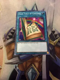 Yu-Gi-Oh! Toon Table of Contents DASA-EN043 Super Rare 1st Edition Near Mint - Image 1