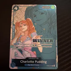 One Piece TCG Winner Pack 2025 Vol. 1 Charlotte Pudding OP06-047 NM - Image 1