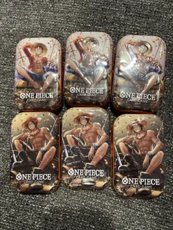 One Piece Vol 2 Mini Tin Pack Set Vol 2 OP-13 Factory Sealed Tins - Lot of 6 - Image 1