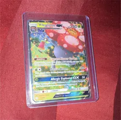 Pokemon Vileplume GX Cosmic Eclipse 4/236 Full Art Ultra Rare Holo 240 HP Card - Image 1