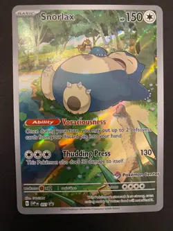 Snorlax (Pokemon Center Exclusive) 051 Sv:Scarlet & Violet Black Star Promo Card - Image 2