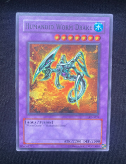 HUMANOID WORM DRAKE - LON-E005 - UNLIMITED EDITION - YU-GI-OH CARD (LP) - Image 1