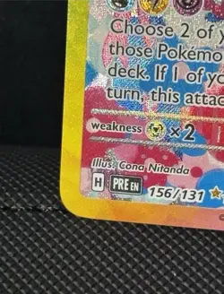 Pokemon Sylveon EX Grading Contender TCG Card Sir 156/131 Prismatic Evolutions - Image 4
