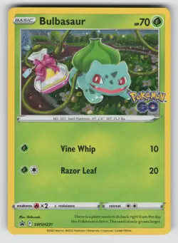 Bulbasaur Promo SWSH: Sword & Shield Promo Cards SWSH231 NM - Image 1