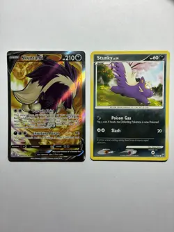 Skuntank Pokemon Card Lot – Skuntank V Full Art, Stunky – NM/LP Gift Set - Image 1